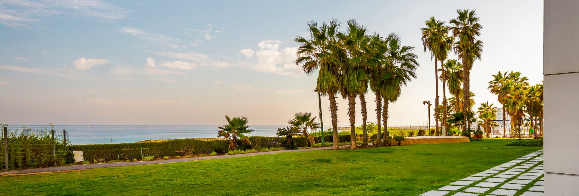 Daniel Herzliya Hotel | garden and palm trees